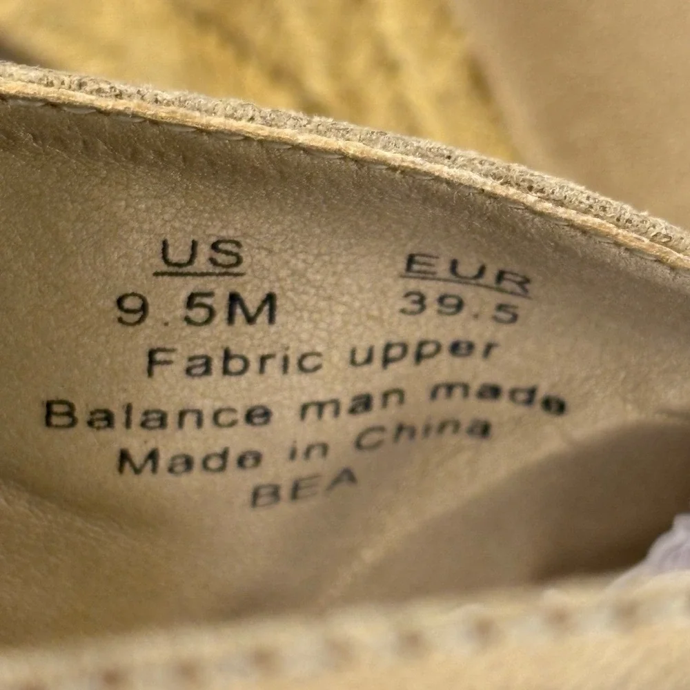 Circus by Sam‎ Edelman Women's Tan Espadrille Wedge Sandals Size 9.5
